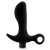 Черный анальный вибратор Silicone Vibrating Prostate Massager 01 - 10,8 см. - Blush Novelties - в Липецке купить с доставкой