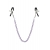 Зажимы для сосков с фиолетовой цепочкой Sweet Caress Nipple Chain - Sweet Caress - купить с доставкой в Липецке