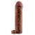 Коричневая насадка с кольцом Perfect 2 Extension with Ball Strap - 19 см. - Pipedream - в Липецке купить с доставкой