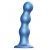 Голубая насадка Strap-On-Me Dildo Plug Balls size S - Strap-on-me - купить с доставкой в Липецке