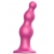 Розовая насадка Strap-On-Me Dildo Plug Beads size L - Strap-on-me - купить с доставкой в Липецке