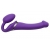 Фиолетовый безремневой вибрострапон Silicone Bendable Strap-On - size M - Strap-on-me - купить с доставкой в Липецке