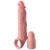 Телесная насадка-удлинитель 2 Inch Silicone X-tension with Strap - 20,3 см. - Pipedream - в Липецке купить с доставкой