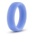 Голубое люминесцентное кольцо Silicone Glo Cock Ring - Blush Novelties - в Липецке купить с доставкой