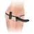 Черный страпон с вагинальной пробкой Deluxe Vibrating Penetrix Strap-On - 19 см. - Pipedream - купить с доставкой в Липецке