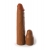 Коричневая насадка на член 2  Silicone X-tension - 20,3 см. - Pipedream - в Липецке купить с доставкой