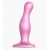 Розовая насадка Strap-On-Me Dildo Plug Curvy size M - Strap-on-me - купить с доставкой в Липецке