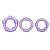 Набор из 3 фиолетовых эрекционных колец Stay Hard Beaded Cockrings - Blush Novelties - в Липецке купить с доставкой