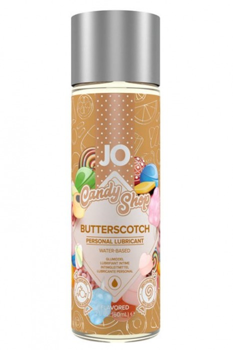 Смазка на водной основе Candy Shop Butterscotch с ароматом ирисок - 60 мл. - System JO - купить с доставкой в Липецке
