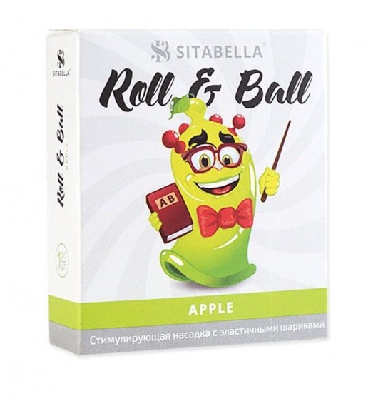 Стимулирующий презерватив-насадка Roll   Ball Apple - Sitabella - купить с доставкой в Липецке