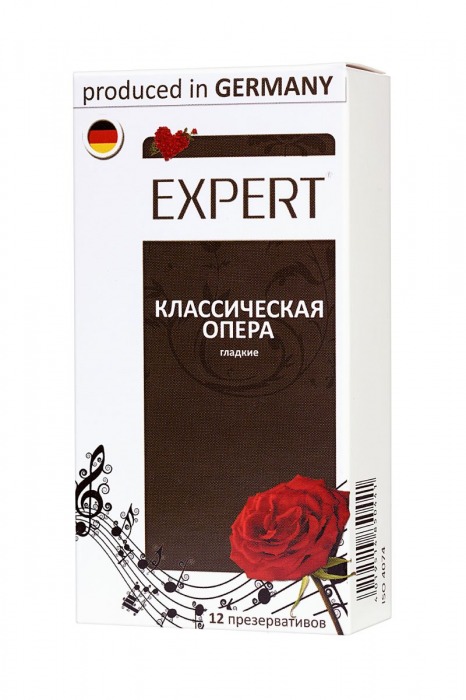 Гладкие презервативы Expert  Классическая опера  - 12 шт. - Expert - купить с доставкой в Липецке