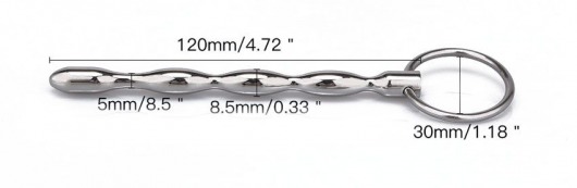 Металлический уретральный плаг с кольцом - Notabu - купить с доставкой в Липецке