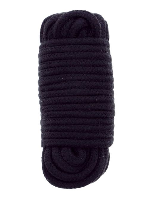 Черная веревка для связывания BONDX LOVE ROPE - 10 м. - Dream Toys - купить с доставкой в Липецке