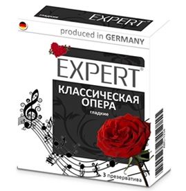 Гладкие презервативы Expert  Классическая опера  - 3 шт. - Expert - купить с доставкой в Липецке