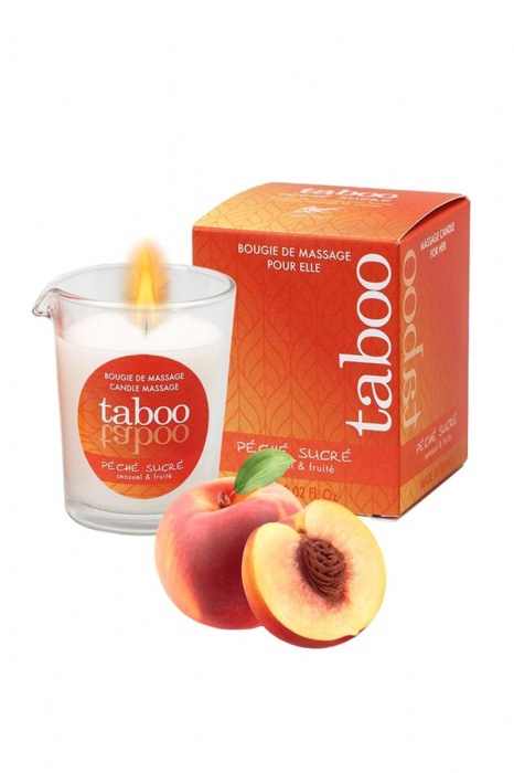 Массажное аромамасло с афродизиаками для женщин RUF Taboo Peche sucre - 60 гр. - RUF - купить с доставкой в Липецке