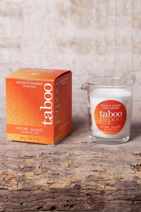 Массажное аромамасло с афродизиаками для женщин RUF Taboo Peche sucre - 60 гр. - RUF - купить с доставкой в Липецке