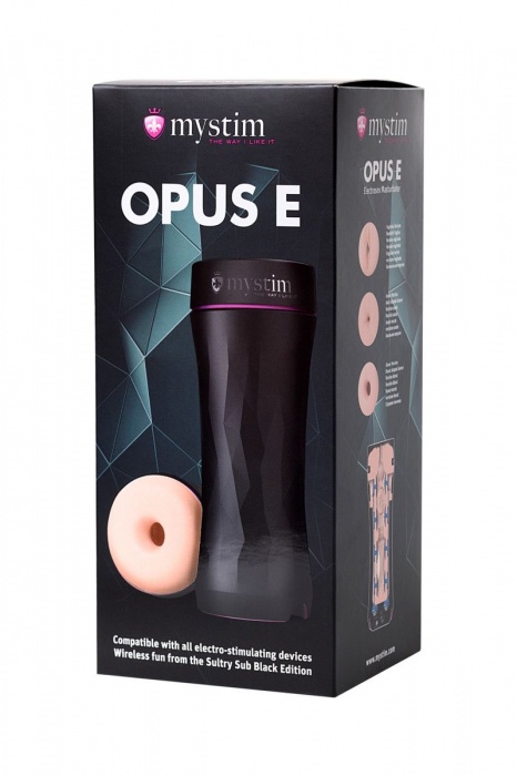 Мастурбатор-анус Opus E Donut с возможностью подключения электростимуляции - MyStim - купить с доставкой в Липецке