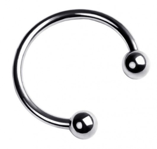 Серебристая подкова на головку пениса - ToyFa - купить с доставкой в Липецке