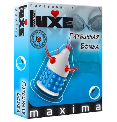 Презерватив LUXE Maxima  Глубинная бомба  - 1 шт. - Luxe - купить с доставкой в Липецке