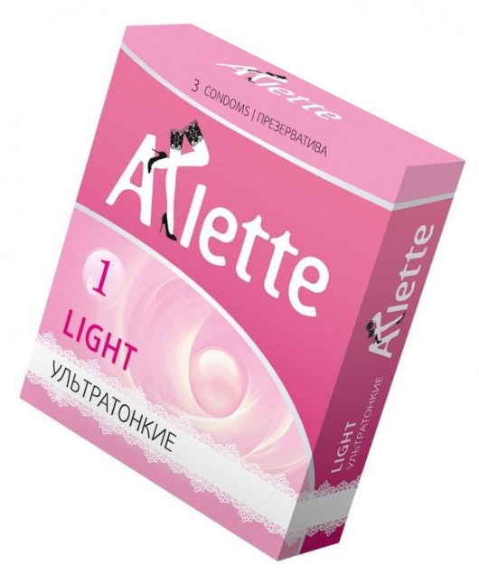 Ультратонкие презервативы Arlette Light - 3 шт. - Arlette - купить с доставкой в Липецке