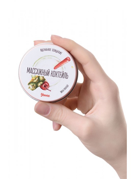 Массажная свеча «Массажный коктейль» с ароматом пина колады - 30 мл. - ToyFa - купить с доставкой в Липецке