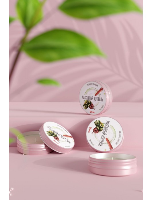 Массажная свеча «Массажный коктейль» с ароматом пина колады - 30 мл. - ToyFa - купить с доставкой в Липецке