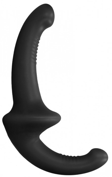 Черный безремневой страпон Silicone Strapless Strapon - Shots Media BV - купить с доставкой в Липецке