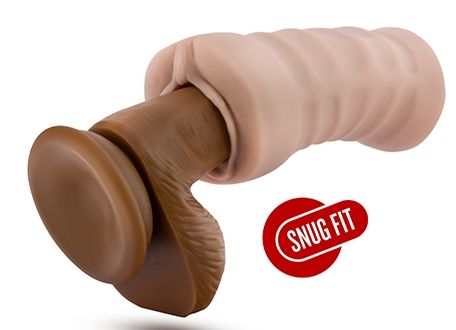 Телесный мастурбатор-вагина с вибропулей Ashley - Blush Novelties - в Липецке купить с доставкой