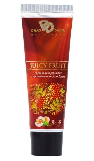 Интимный съедобный лубрикант JUICY FRUIT с ароматом дыни - 30 мл. - БиоМед - купить с доставкой в Липецке