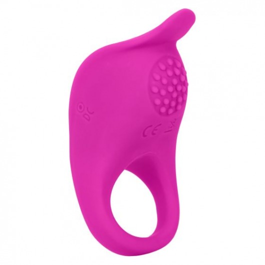 Ярко-розовое эрекционное виброкольцо Silicone Rechargeable Teasing Enhancer - California Exotic Novelties - в Липецке купить с доставкой