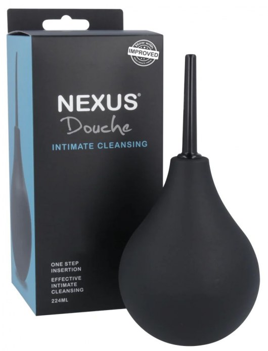 Черный анальный душ с обратным клапаном Non Return Valve Anal Douche - Nexus Range - купить с доставкой в Липецке