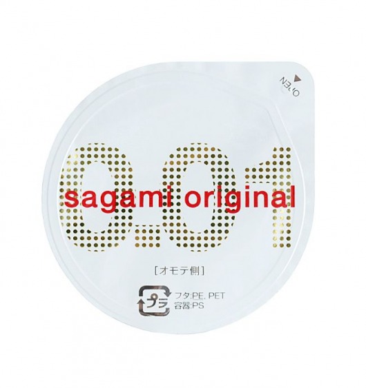 Супертонкий презерватив Sagami Original 0.01 - 1 шт. - Sagami - купить с доставкой в Липецке