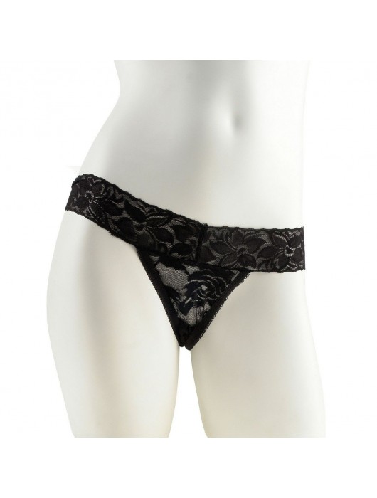 Трусики с силиконовым вибратором Limited Edition Black размера Plus Size - Pipedream