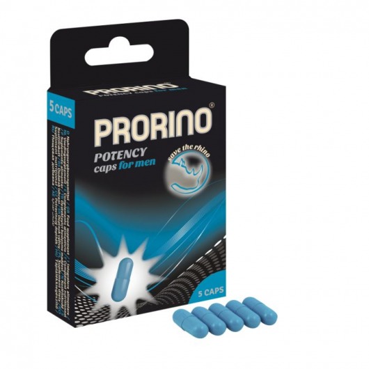 БАД для мужчин ero black line PRORINO Potency Caps for men - 5 капсул - Ero - купить с доставкой в Липецке