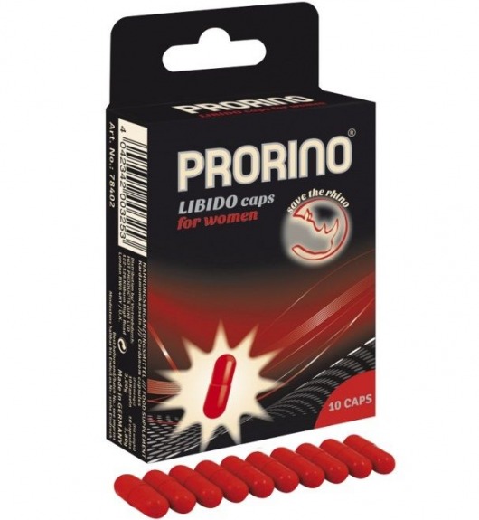 БАД для женщин ero black line PRORINO Libido Caps - 10 капсул - Ero - купить с доставкой в Липецке