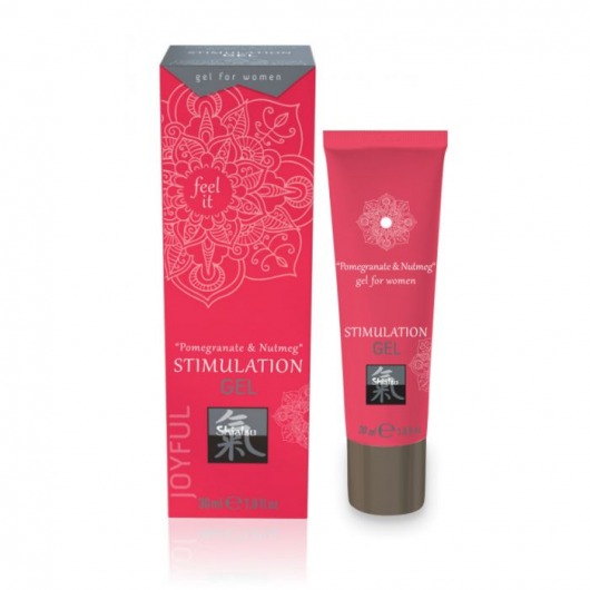 Возбуждающий интимный гель для двоих STIMULATION GEL Pomegranate   Nutmeg - 30 мл. - Shiatsu - купить с доставкой в Липецке