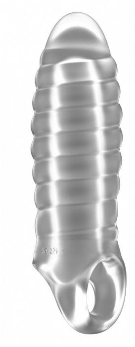 Прозрачная насадка на пенис закрытого типа N 36 Stretchy Thick Penis Extension - 15,2 см. - Shots Media BV - в Липецке купить с доставкой