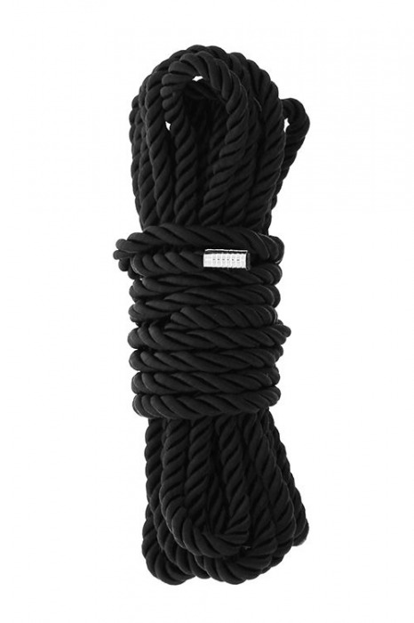 Черная веревка для шибари DELUXE BONDAGE ROPE - 5 м. - Dream Toys - купить с доставкой в Липецке