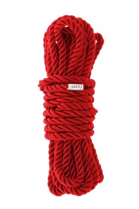 Красная веревка для шибари DELUXE BONDAGE ROPE - 5 м. - Dream Toys - купить с доставкой в Липецке