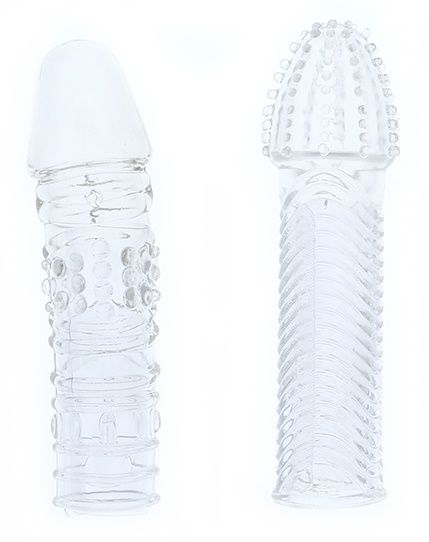 Комплект из 2 прозрачных насадок на пенис PENIS EXTENDER PACK - Dream Toys - в Липецке купить с доставкой