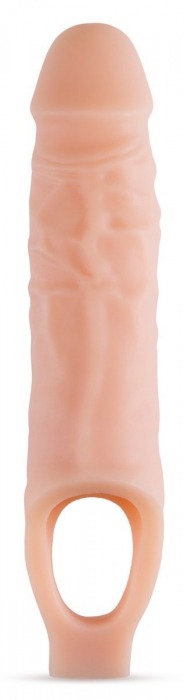 Телесный реалистичный фаллоудлинитель 9 Inch Silicone Cock Sheath Penis Extender - 22,86 см. - Blush Novelties - в Липецке купить с доставкой