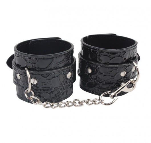 Черные наручники Be good Wrist Cuffs - Chisa - купить с доставкой в Липецке