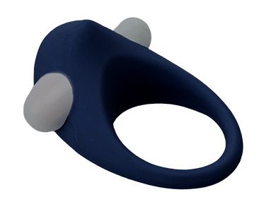 Гладкое синее эрекционное виброкольцо STIMU RING - Dream Toys - в Липецке купить с доставкой