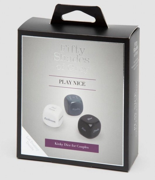Игральные кубики для пар Play Nice - Fifty Shades of Grey - купить с доставкой в Липецке