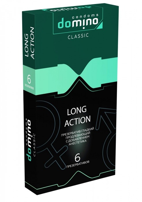 Презервативы с пролонгирующим эффектом DOMINO Classic Long action - 6 шт. - Domino - купить с доставкой в Липецке