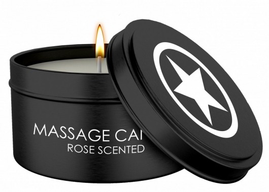 Массажная свеча с ароматом розы Massage Candle - Shots Media BV - купить с доставкой в Липецке