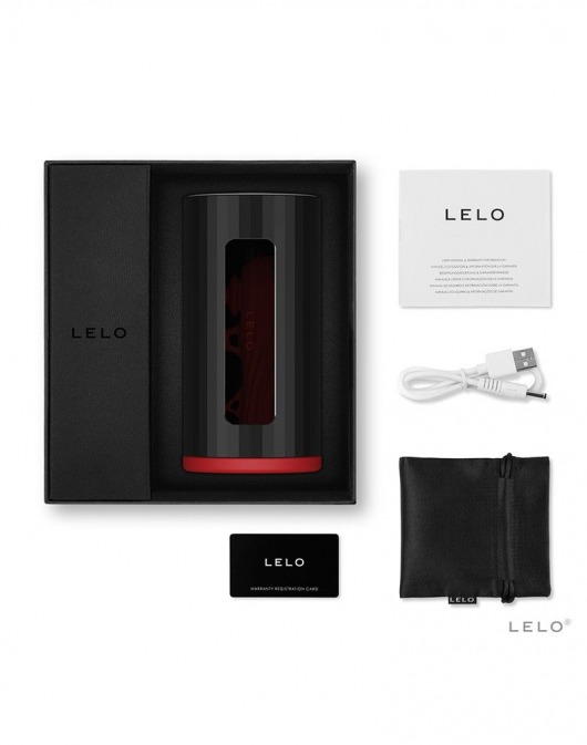 Черно-красный мастурбатор Lelo F1S V2 - Lelo - в Липецке купить с доставкой