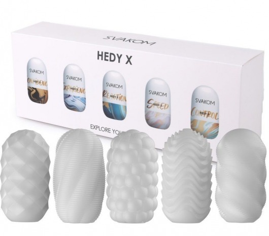 Набор из 5 мастурбаторов Hedy X5 Mixed - Svakom - в Липецке купить с доставкой