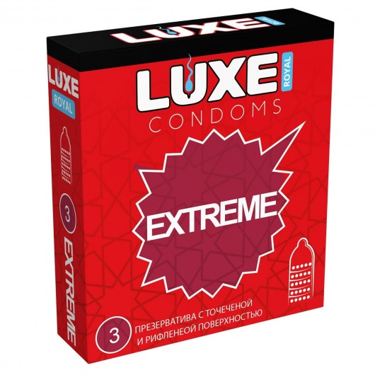 Текстурированные презервативы LUXE Royal Extreme - 3 шт. - Luxe - купить с доставкой в Липецке