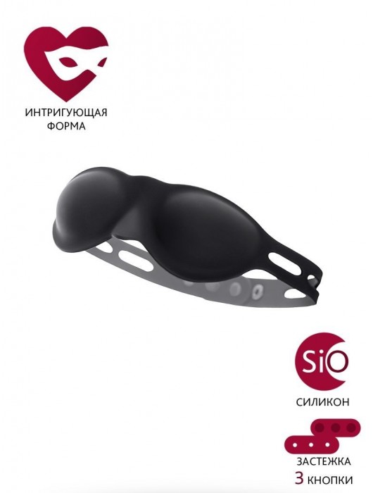 Черная плотная силиконовая маска - ToyFa - купить с доставкой в Липецке